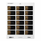 Old Amish Wagon Adressaufkleber (Vorne)