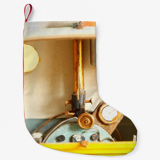 Old and dirty interior scratch build design of min kleiner weihnachtsstrumpf (Vorderseite)