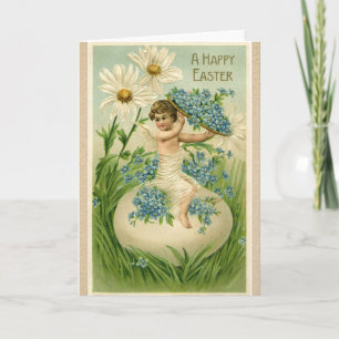 Old Antique Vintage Easter Greetings Feiertagskarte