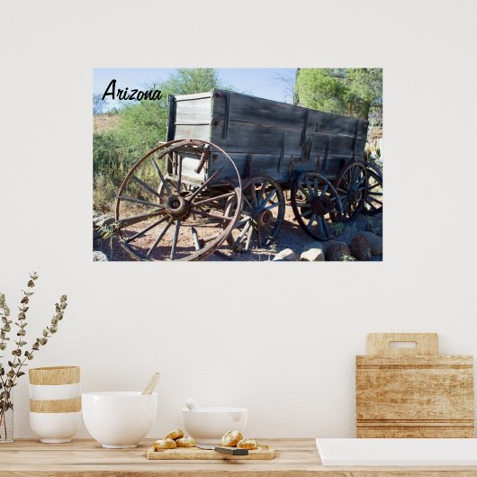Old Arizona Wagon Poster (Küche)