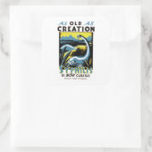 Old As Creation ~ Syphilis ist jetzt heilbar Quadratischer Aufkleber (Tasche)