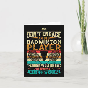 Old Badminton Champion - Rage sie nicht Karte