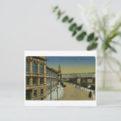 Old Baku - realnoye uchilishe - Narxoz Postkarte (Stehend Vorderseite)