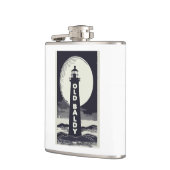 Old Baldy Lighthouse North Carolina Moon Flachmann (Links)