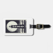 Old Baldy Lighthouse North Carolina Moon Gepäckanhänger (Vorderseite horizontal)