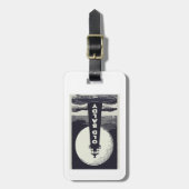 Old Baldy Lighthouse North Carolina Moon Gepäckanhänger (Vorderseite vertikal)