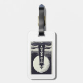 Old Baldy Lighthouse North Carolina Moon Gepäckanhänger (Rückseite vertikal)