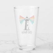 Old Baldy Lighthouse Rainbow Glas (Rückseite)