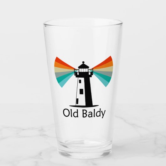 Old Baldy Lighthouse Rainbow Glas (Vorderseite)