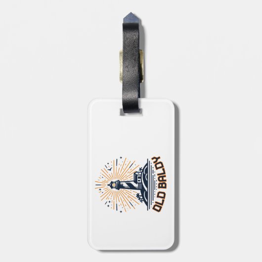 Old Baldy Lighthouse Sunrise Gepäckanhänger (Rückseite vertikal)