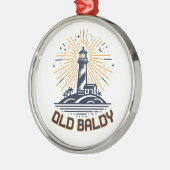 Old Baldy Lighthouse Sunrise Ornament Aus Metall (Links)