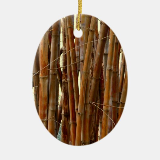 Old Bamboo Keramik Ornament (Vorne)