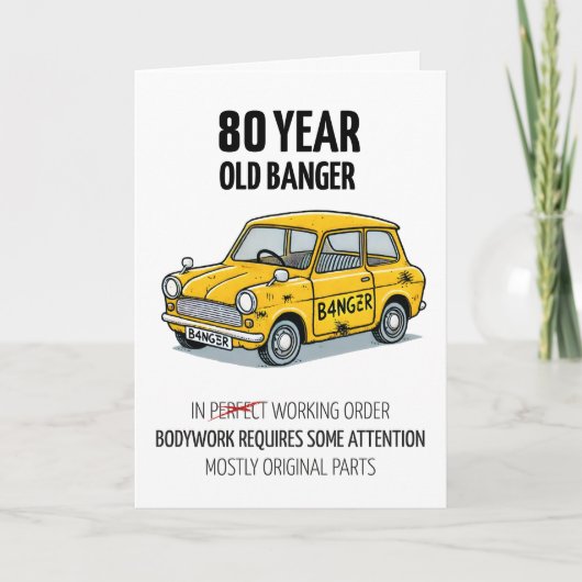 Old Banger Einladung (Vorderseite)