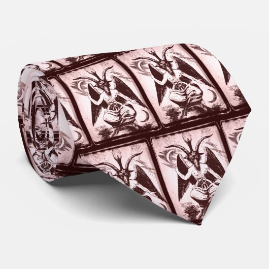 Old Baphomet Neck Tie Krawatte (Gerollt)