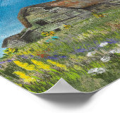 Old Barn and Wildflowers 3-2026 Print Poster (Ecke)