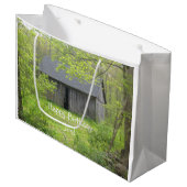 Old Barn Birthday Große Geschenktüte (Vorderseite Schrägansicht)
