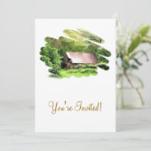 OLD BARN EINLADUNG (Stehend Vorderseite)