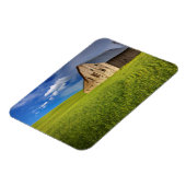 Old Barn in Field of Spring Wheat Magnet (Linke Seite)