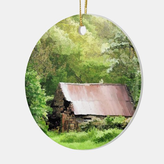 OLD BARN KERAMIKORNAMENT (Links)