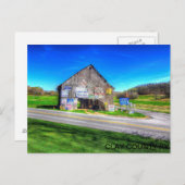 OLD BARN POSTKARTE (Vorne/Hinten)