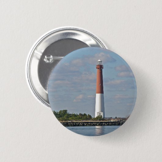 "Old Barney" Barnegat Lighthouse LBI NJ Button (Vorne & Hinten)