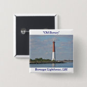 "Old Barney" Barnegat Lighthouse LBI NJ Button (Vorne & Hinten)