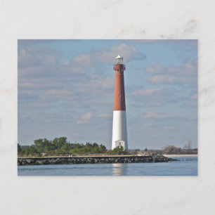 "Old Barney" Barnegat Lighthouse LBI NJ Postkarte