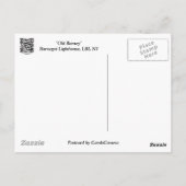 "Old Barney" Barnegat Lighthouse LBI NJ Postkarte (Rückseite)