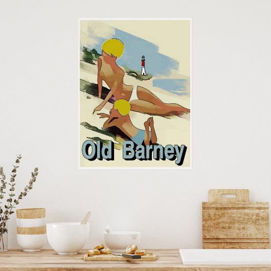 Old Barney Lighthouse, LBI Poster (Küche)