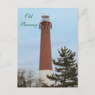 Old Barney Lighthouse NJ Postkarte