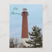 Old Barney Lighthouse NJ Postkarte (Vorderseite)
