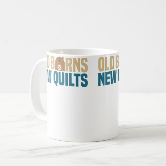 Old Barns New Quilts  Quilting Crafts Art Kaffeetasse (Vorderseite Links)