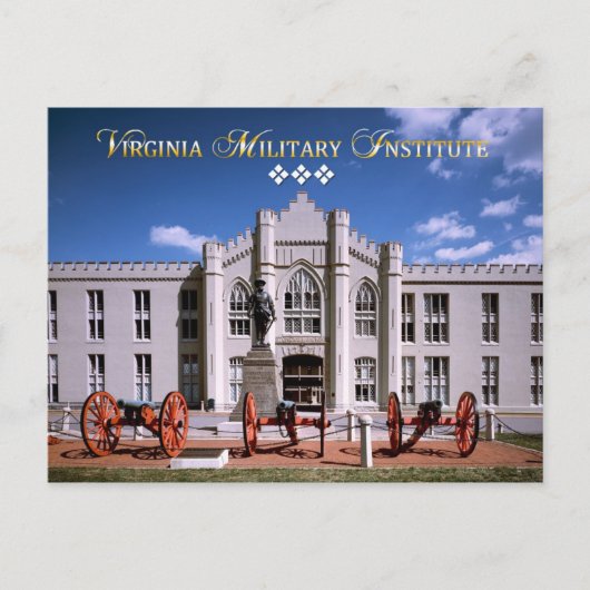 Old Barracks (Stonewall Jackson Arch), VMI Postkarte (Vorderseite)