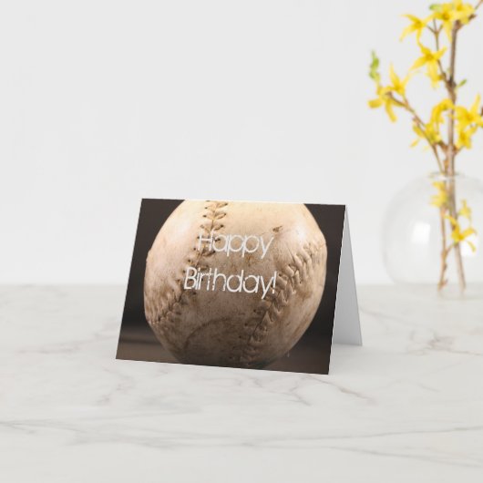 Old Baseball Karte (Gelbe Blume)