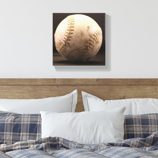 Old Baseball Leinwanddruck (Insitu (Schlafzimmer))
