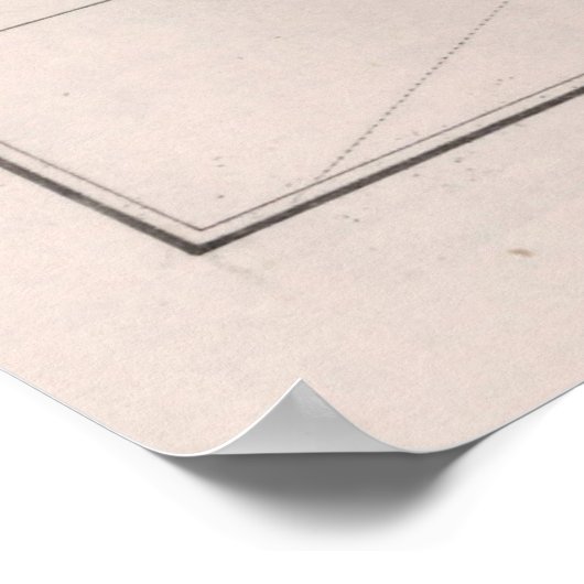 Old Battle of Trafalgar Map (1902) Poster (Ecke)