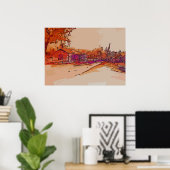 Old Bayou Liberty Bridge Poster (Heimbüro)