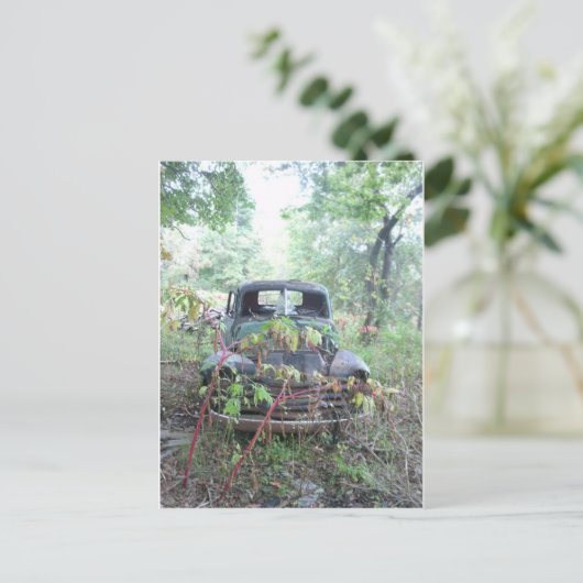 Old Beat Up LKW Postkarte (Stehend Vorderseite)