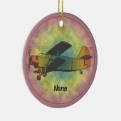 Old Beauty Airplane-Ornament Keramik Ornament (Rechts)