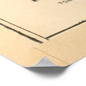 Old Bedford NH Map (1892) Poster (Ecke)