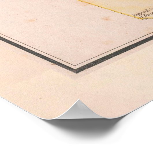 Old Belize Map (1786) Poster (Ecke)