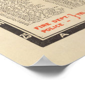 Old Berkeley CA Map (1912) Poster (Ecke)