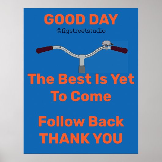 Old Bicycle, add or edit text Poster (Vorne)