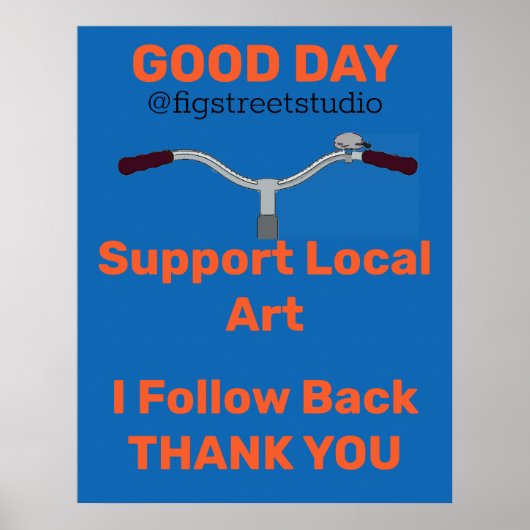 Old Bicycle, add or edit text Poster (Vorne)