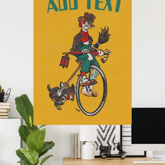 Old Bicycle, add text Poster (Heimbüro)