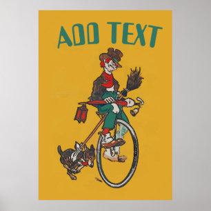 Old Bicycle, add text Poster