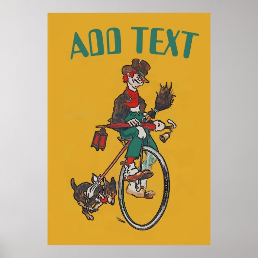 Old Bicycle, add text Poster (Vorne)