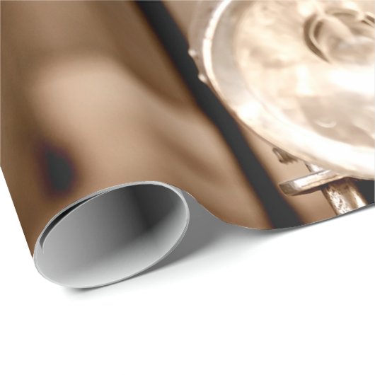 Old bicycle and flowers blur in background process geschenkpapier (Rolleneckpunkt)