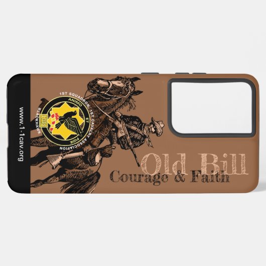Old Bill Phone Case (braun/braun) Samsung Galaxy Hülle (Linke Seite)