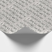 Old Bingo Card Geschenkpapier (Ecke)